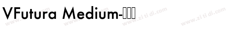 VFutura Medium字体转换